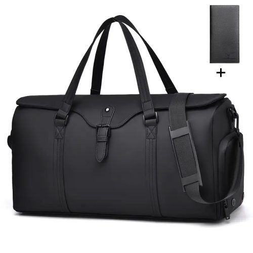 Black premium travelling duffle bag