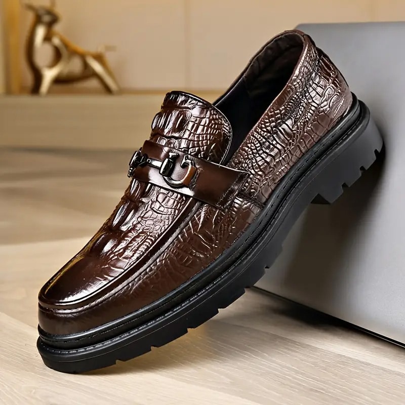 a brown leather shoe