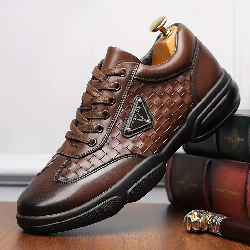 leather sneakers