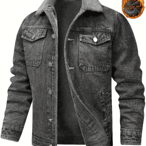 gray winter jacket
