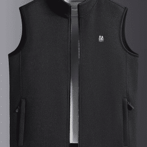 black vest cadigan with zip