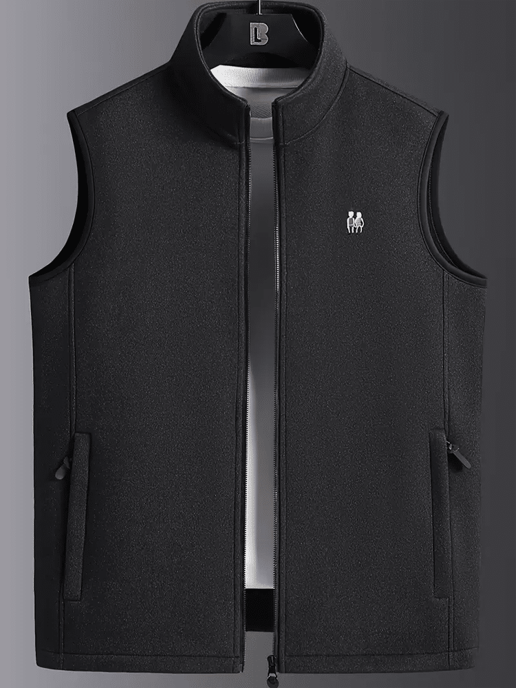 black vest cadigan with zip