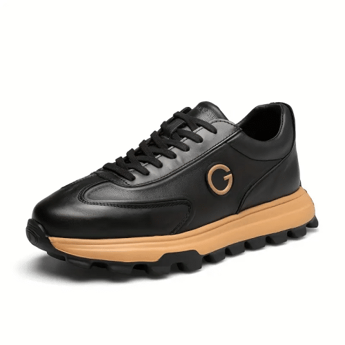 Original black leather sneakers