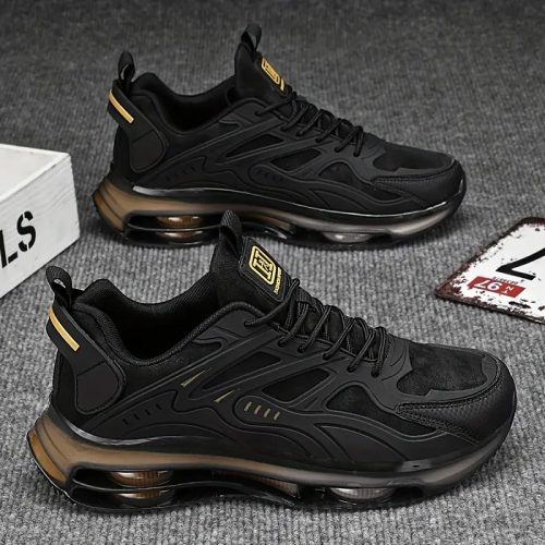 Black sneakers shoes