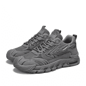 Gray sport sneakers