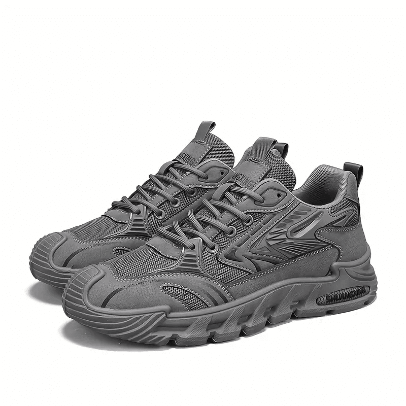 Gray sport sneakers