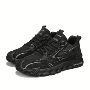 black sneakers