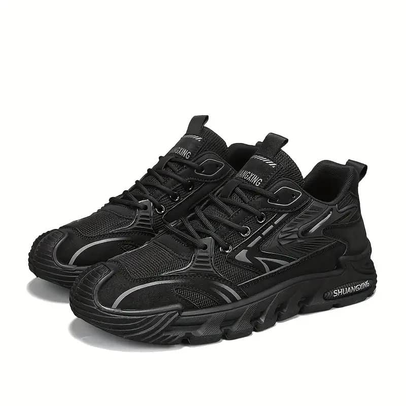 black sneakers