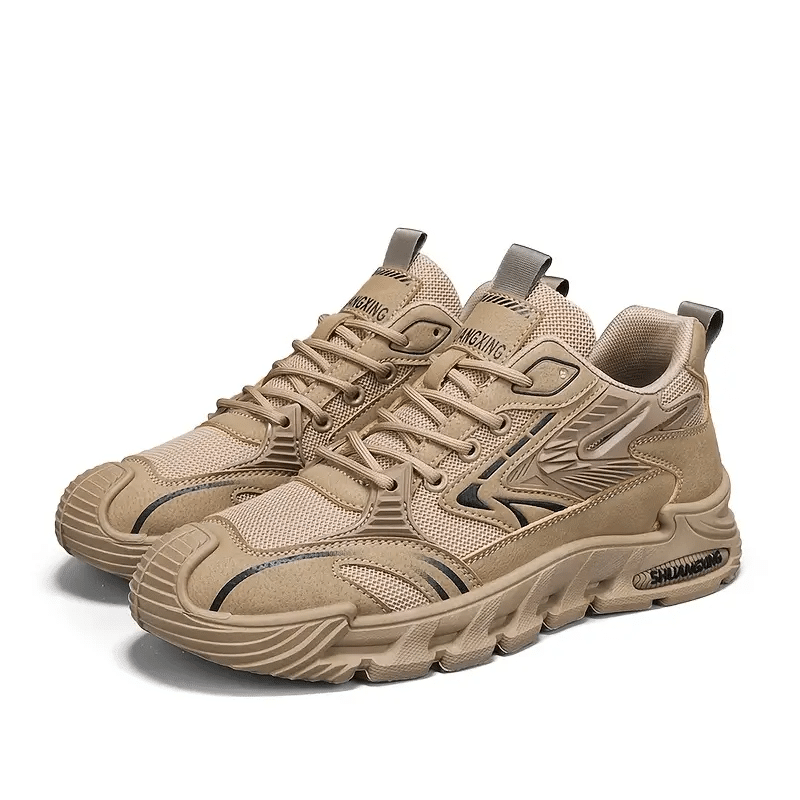 brown sneakers