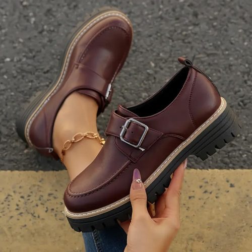 red loafers