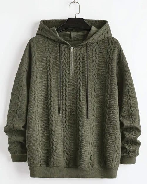 Sweat à capuche zippé pour hommes