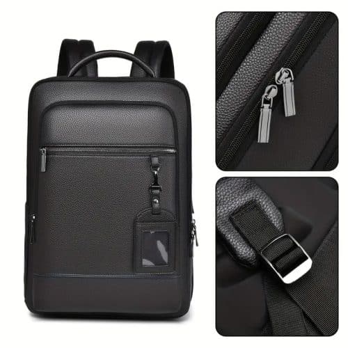 Ensemble sac à dos et sac à bandoulière noir pour hommes