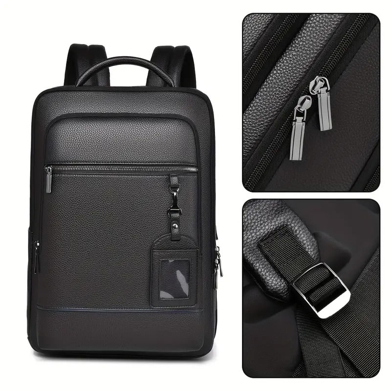 Men’s Black Backpack & Shoulder Bag Set