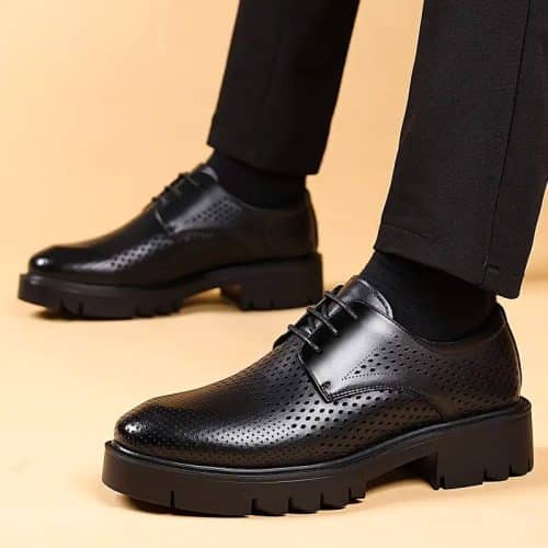 Black Lace-Up Sandals for Men