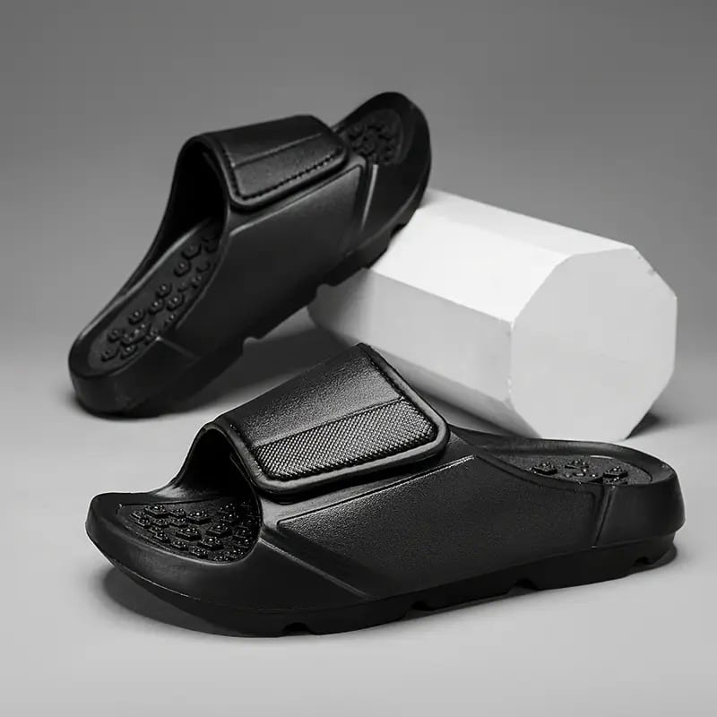 mens black sandals