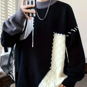 black winter sweater