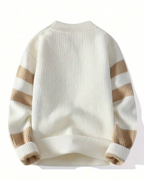Pull noir et turquoise pour hommes