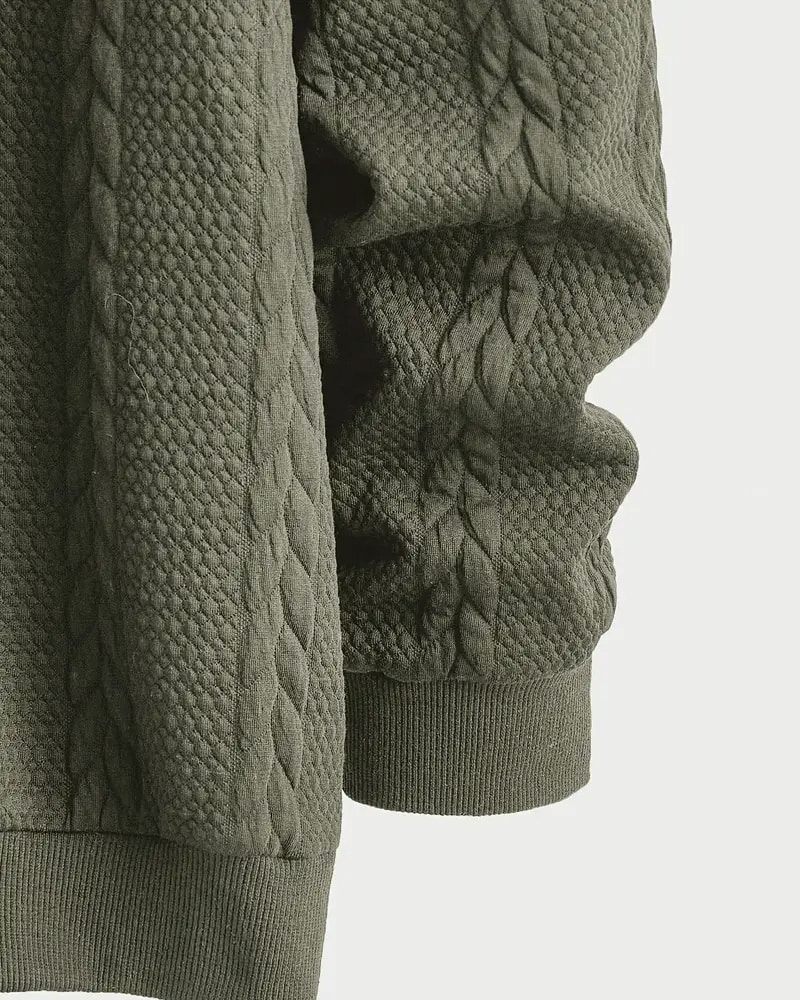 CableCore Knit Zip Hoodie