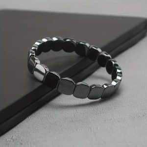 Men’s Black Stone Bracelet
