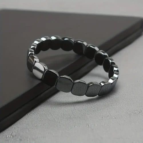 Men’s Black Stone Bracelet