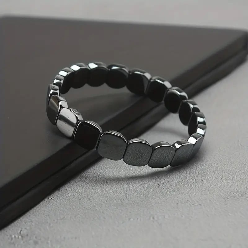 Men’s Black Stone Bracelet