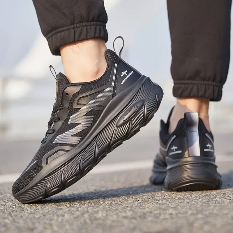 Geometric Pattern Sneakers for Men