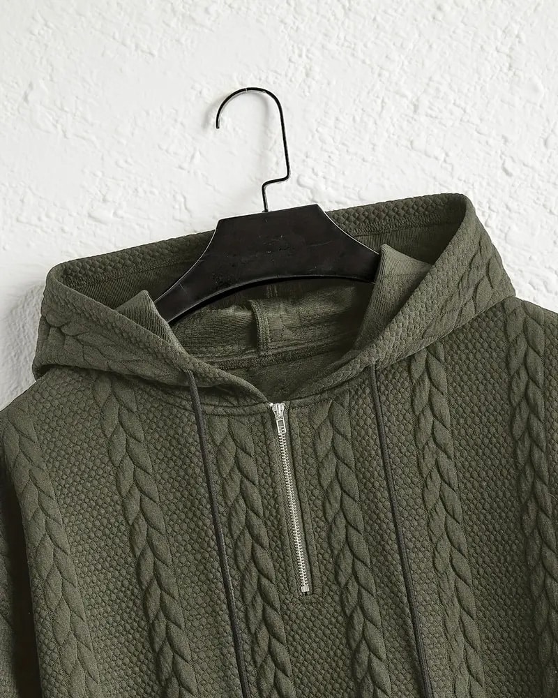 CableCore Knit Zip Hoodie