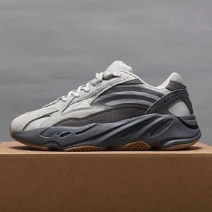 Grey & Black Pattern Sneakers
