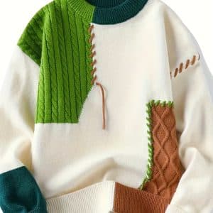 green winter sweater