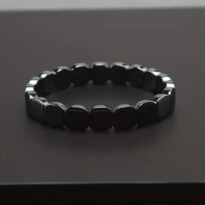 Men’s Retro Black Stone Bracelet