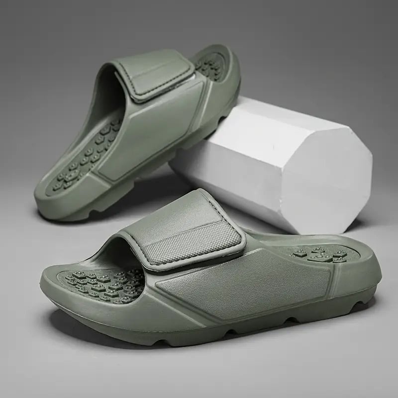 army green mens sandals