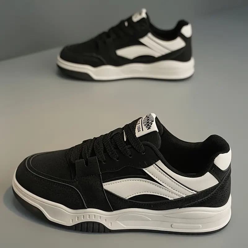 black and white sneakers