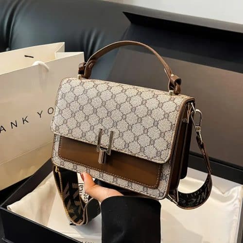 Women’s handbag Geometric floral handbag