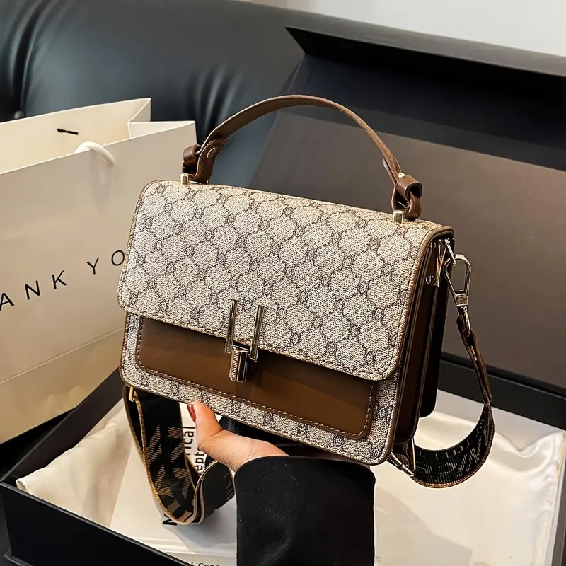 Women’s handbag Geometric floral handbag