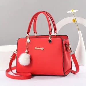 Solid color handbag