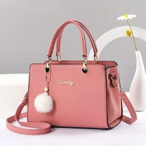 Solid color handbag