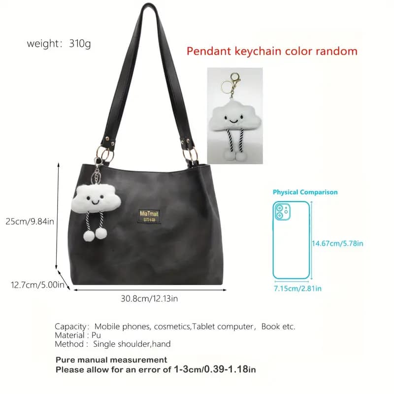 Large capacity shoulder bag