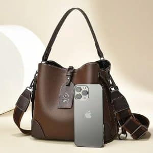 Classic Chic Women’s Vintage Bucket Shoulder Bag