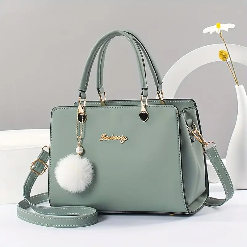 Solid color handbag
