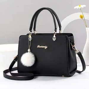 Solid color handbag