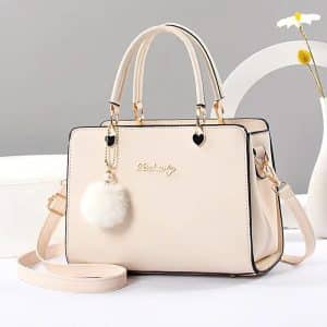 Solid color handbag